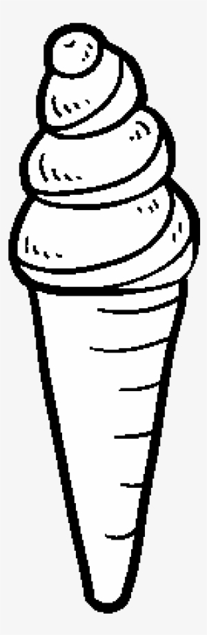 Dibujo De Helado De Cucurucho Para Colorear - Desenho Casquinha De Sorvete Png #2953200