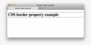 Css Reference - Border H1 #2953964