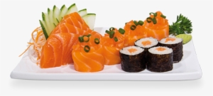 4 Sashimi Salmão, 4 Joe E 4 Sakemaki - Sushi E Sashimi Png #2954742