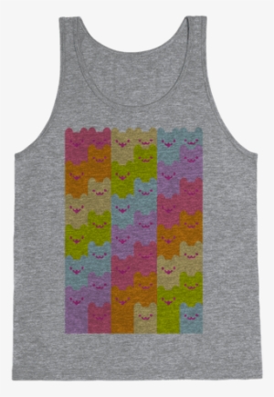 Pastel Rainbow Cats Tank Top - T-shirt #2954746