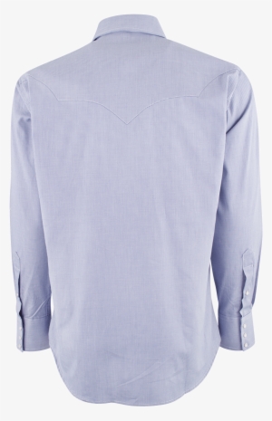 Pinto Ranch Blue Houndstooth Western Snap Shirt - Pocket #2954826