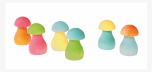 Grimm's Rainbow Mushrooms Sorting Game [pastel Colours] #2954929