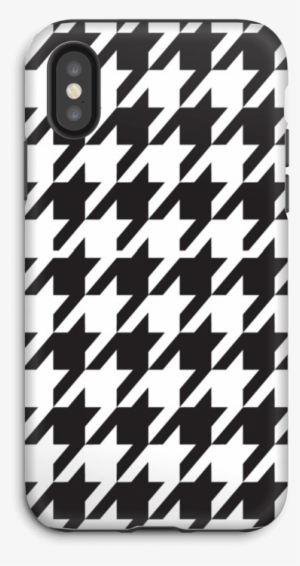 Houndstooth Case Iphone X Tough - Grey Houndstooth Twin Duvet #2955029
