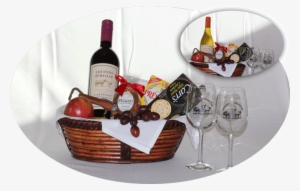 Red Wine Or White Wine And Cheese Basket - Fall Gift Baskets With Wine #2956211