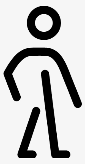 Stick Man Walking Vector - Hombre De Palitos Png #2956212