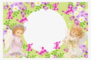 Moldura Convite De Batizado Para Imprimir Gratis Vatoz - Moldura De Anjinho Rosa #2957555