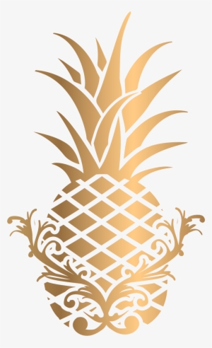 Charleston Estates - Transparent Gold Pineapple Clip #2958606