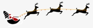 Santa Claus's Reindeer Santa Claus's Reindeer Christmas - Santa And Reindeer Png #2959337