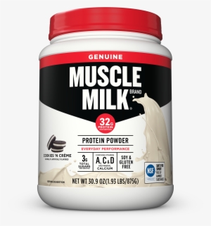 Muscle Milk Genuine Protein Powder, Cookies & Cream, - Muscle Milk Protein Cookies And Cream #2959338