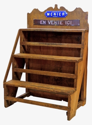 Nice Old Vintage Wooden Shop Stand From A Chocolatier - Shelf #2959535