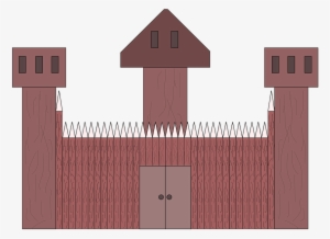 Wood Fort Wall - Forts Clip Art #2959626