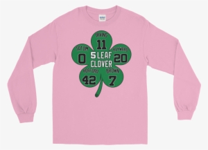5 Leaf Clover Boston Starters Nickname Numbers Long - Murder Muscle - Lift Or Die Long Sleeve #2960854