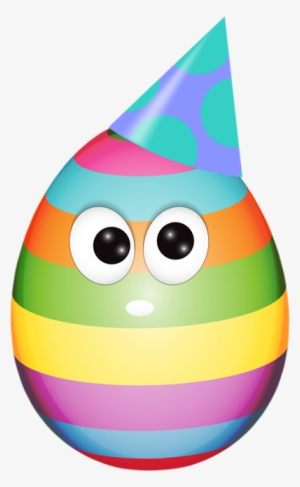 Oeuf De Pâques Multicolore - Easter Party Clipart #2961115