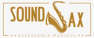 Cropped Sound Sax Logotipo 2018 Gold - Calligraphy #2961540