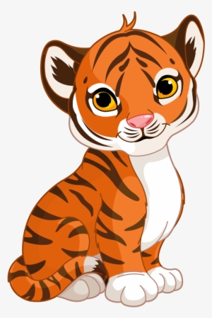 Cute Cartoon Tiger Cub #2962154