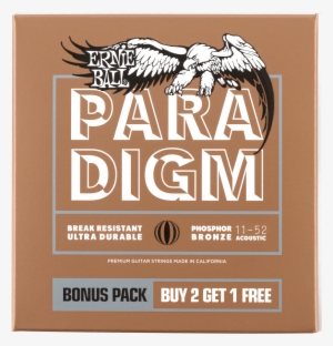 Paradigm Light Phosphor Bronze Acoustic Guitar Strings #2962520