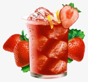 Tube Boisson, Fraises Png - Strawberry Juice Cold Clip Art #2963469