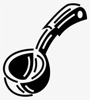 Vector Illustration Of Kitchen Kitchenware Soup Ladle - Illustration #2964464