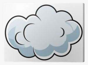 Cute Comic Cloud Cartoon Vector Canvas Print • Pixers® - La Philosophie Décomplexée - Trade Paperback #2964693