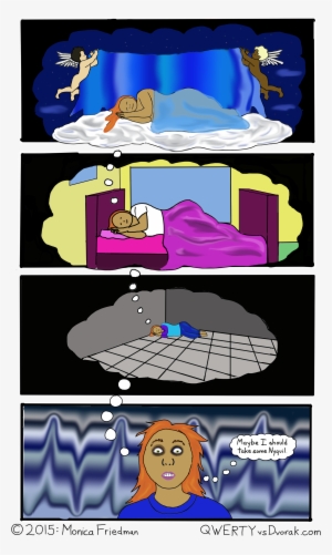 The Heavenly Cloud Sleeping Monica Dreams That She - Cartoon #2964737