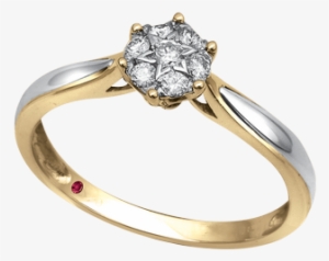 Anillo De Compromiso Oro Combinado - Anillos De Compromiso Oro Blanco Y Oro Amarillo #2965090