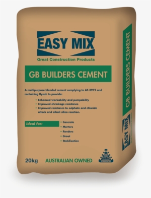 Easy Mix Builders Cement Png - Cement #2965115