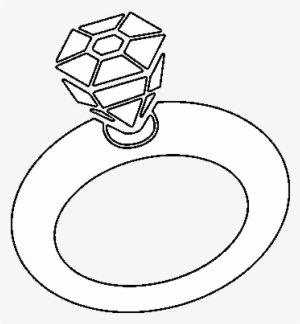 Simple Wedding Ring Coloring Pages - Drawing #2965633