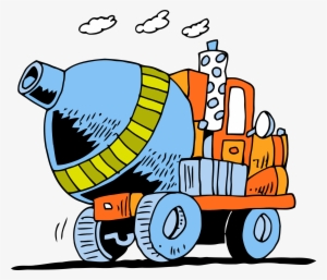 Cement Truck Going Clipart Png - Ready-mix Concrete #2965948