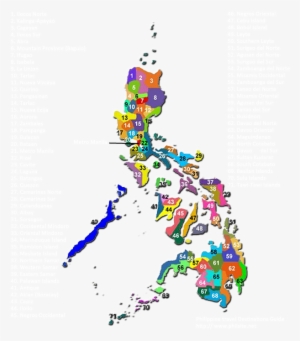 Map Clipart Philipine - Name Of Provinces In The Philippines #2966074
