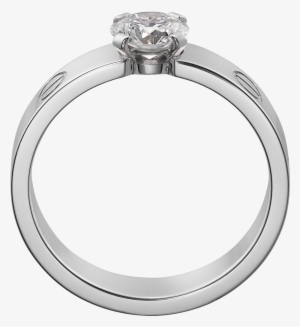Love Solitaire, White Gold, Diamond - Ring #2966536