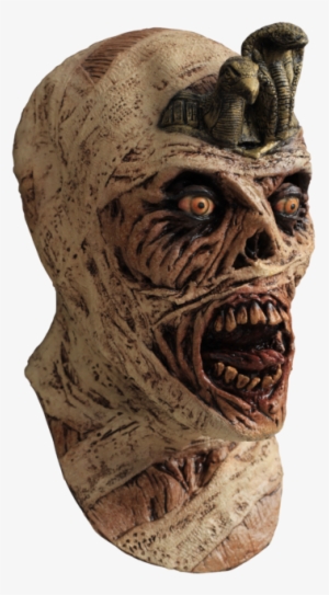 Adult Cursed Mummy Creepy Scary Full Latex Mask Costume - Cursed Mummy Latex Mask Costume #2966566