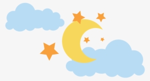 Estrellas Y Lunas Animadas - Luna Nubes Y Estrellas #2967450