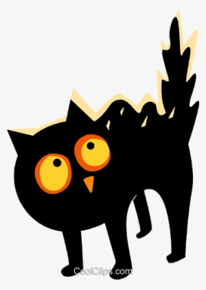 Miedo Del Gato Negro Libres De Derechos Ilustraciones - Halloween Borders #2967715