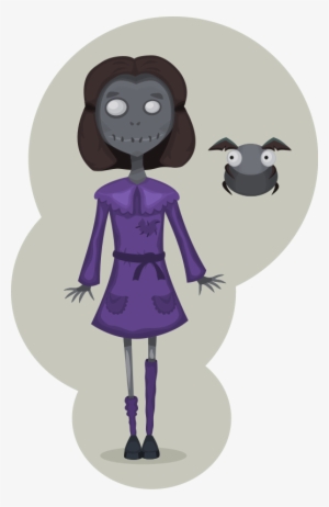 Cute Zombie Girl Clipart - Scary Girl Clipart #2967969