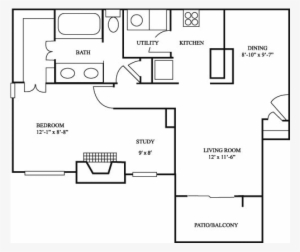 For The 1b 882 Floor Plan - Portable Network Graphics #2968827