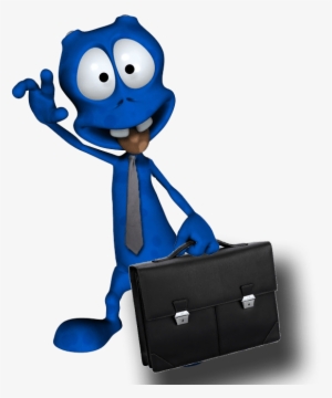 Seoalien9with Suitcase And Tie - Cartoon #2969088