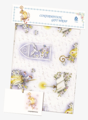 Confirmation Gift Wrap Paper With Gift Card - Confirmation Paper Goods #2971345