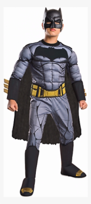 Boys Batman Muscle Costume Deluxe - Batman Vs Superman Costumes For Kids #2971800