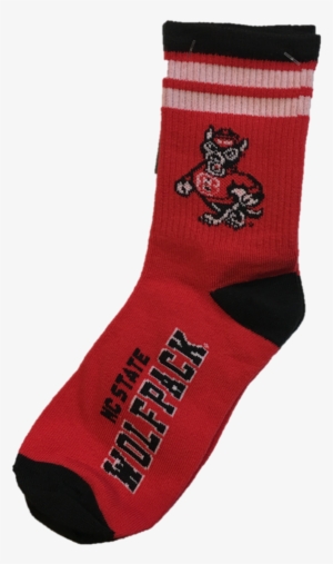 Nc State Wolfpack Youth Red And White Stripe Socks - Nc State Wolfpack #2971835