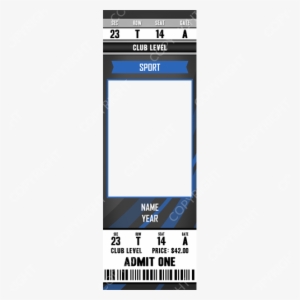 Rpl Mod Swoosh Dark Ticket - Basketball Ticket Template #2972006