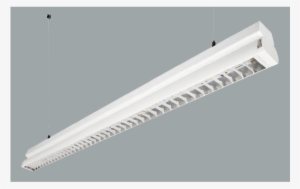 A White Low Glare Linear Led On A Grey Background - Light-emitting Diode #2972471