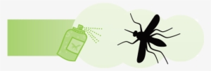 Can Of Repellent Spraying A Mosquito - Mosquito #2972619