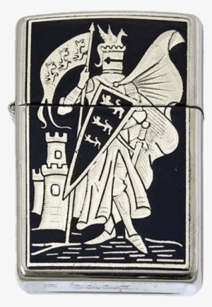 Damascene Pennat Zippo Lighter By Marto - Zippo Medieval #2973185