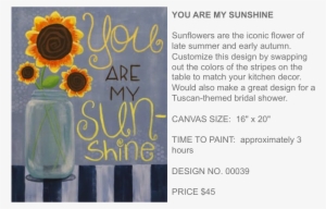 You Are My Sunshine Popup Paint Studio - Color Me Mine #2973486