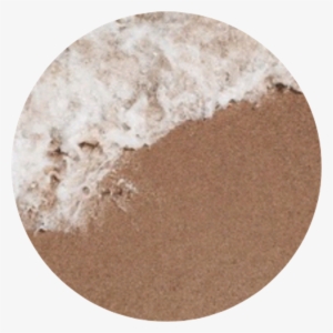 Sand Beach Brown Sea Waves Circle Aesthetic Aestheticci - Aesthetic Nude Beige #2973866