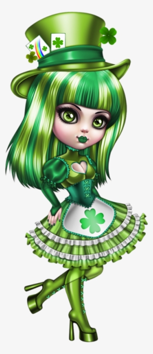 Cute Images, Beautiful Dolls, Decoupage, Paper Dolls, - Psp St Patrick's Tubes #2974618