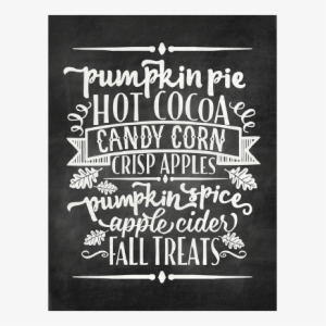 Fall Treats Chalkboard Word Art Svg Scrapbook Cut File - Chalkboard Word Art #2974692