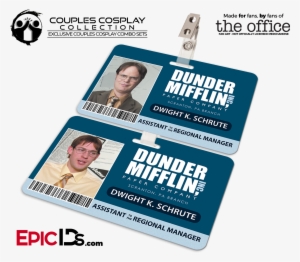 Dunder Mifflin 'the Office' Employee Id Name Badges - Jim Halpert Id Badge #2975091