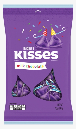 Hershey's Milk Chocolate Birthday Kisses Purple 7oz - Hershey's Kisses Milk Chocolate - 7 Oz Bag #2975092