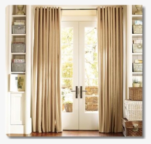 Cosmic Grommet Top Window - Curtain Over French Door #2976036